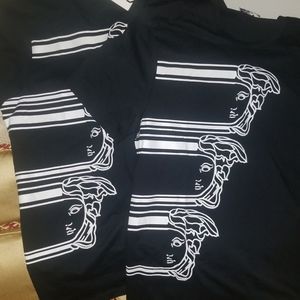 Versace Collection 3 Greek Half Face Medusa Tee